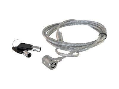 Notebookschloss Navilock 2x Schlüssel 1.80m silber