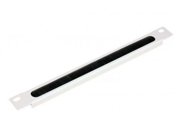 Equip 10" Kabeldurchführung mit Bürsteneinsatz, 1U grau
