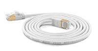 Wantec Patchkabel SSTP CAT7 Ste. CAT6a d=4mm 0,25m weiß