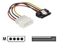 Stromkabel Delock SATA 15Pin -> Molex 4Pin Bu/St 0.15m