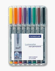 STAEDTLER Folienstift Lumocolor F nonperm 8St