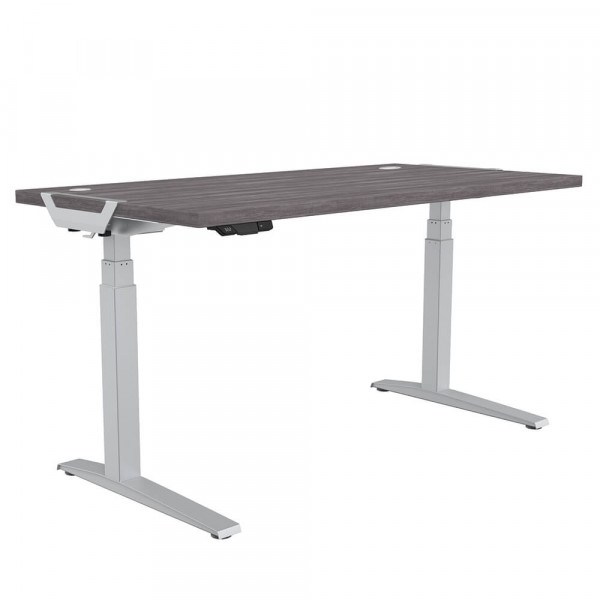 Fellowes Schreibtisch 180x80cm elektrisch newporteiche-silbe