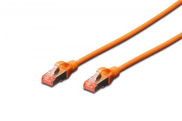 DIGITUS Patchkabel Cat6 S/FTP 2xRJ45 0.5m oran