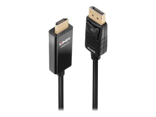 LINDY 1m DisplayPort an HDMI Adapterkabel mit HDR