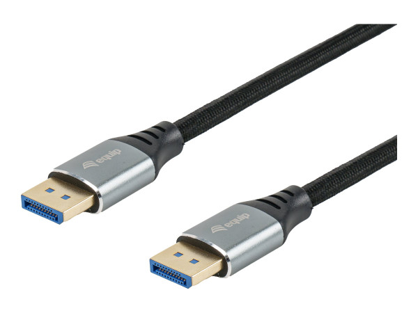Equip DisplayPort 2.1 St/St 2m 16K/60Hz komp.HDCP Alum. gr