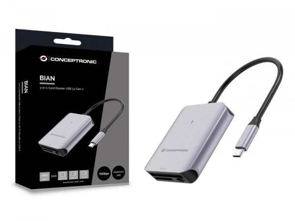 CONCEPTRONIC Card Reader USB 3.2 Gen2 CFast SD/TF 4.0 UHS-II
