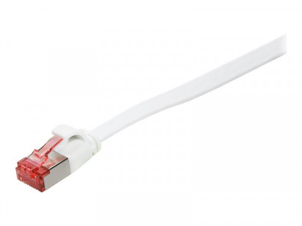 LogiLink Flachpatchkabel RJ45 U/FTP Cat6 5.00m weiß