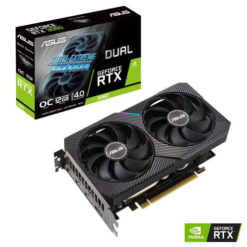ASUS DUAL-RTX3060-O12G-V2 (12GB,HDMI,DP,Active)