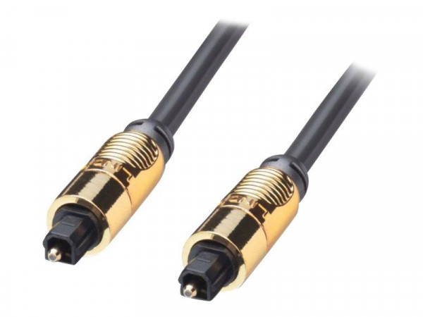 Lindy Toslinkkabel GOLD 7.5m TOSLINK SPDIF Metallstecker