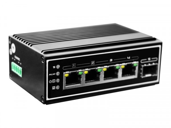 LevelOne Switch 4x GE IGP-0502 Industrie xGSFP 120W 4xPoE+