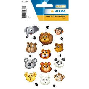 HERMA Sticker MAGIC Tiergesichter Stone