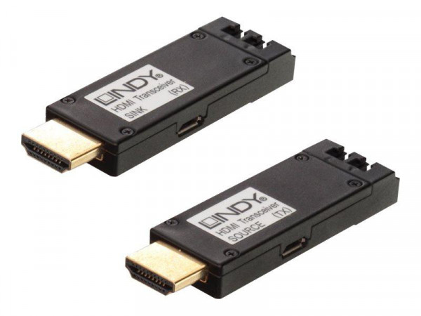 Lindy HDMI Extend Transceiver 4K LWL 300m Duplex LC Multi 50