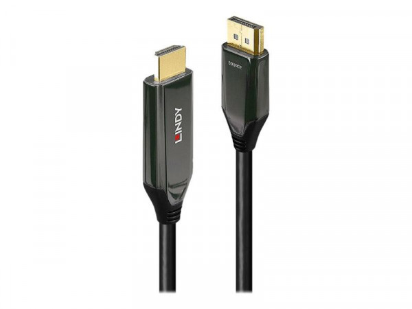 LINDY DisplayPort an HDMI 8K60 Adapterkabel aktiv 2m