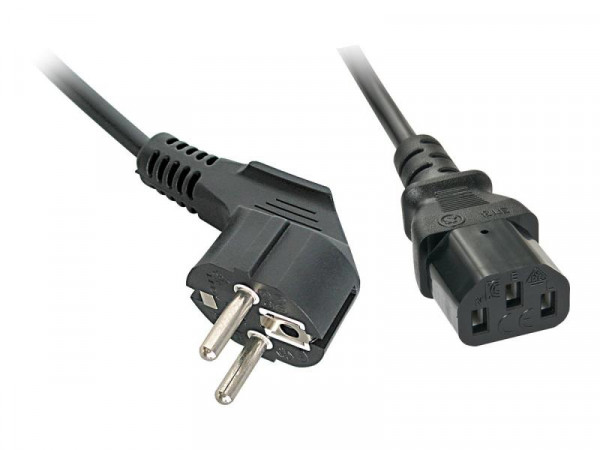Lindy IEC-Netzkabel 5m Schuko-Winkelst. IEC320C13