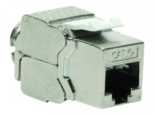 LogiLink Cat.6A Keystone Jack STP Econline, 180°,werkzeuglos