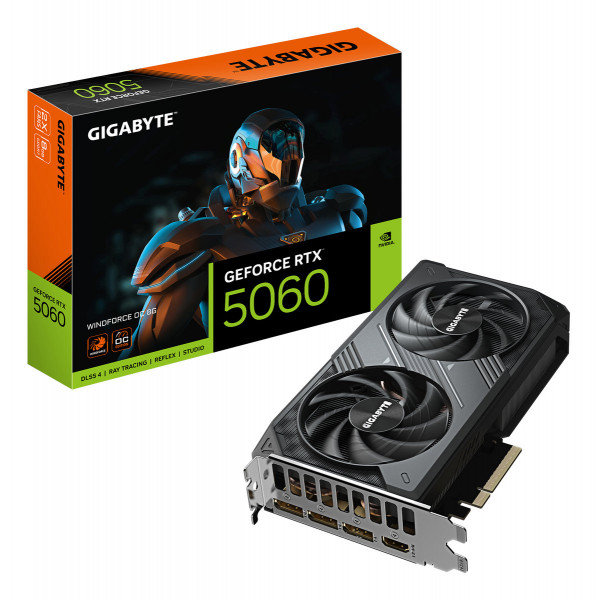 Gigabyte RTX5060 Windforce OC 8GB GDDR7 HDMI 3xDP