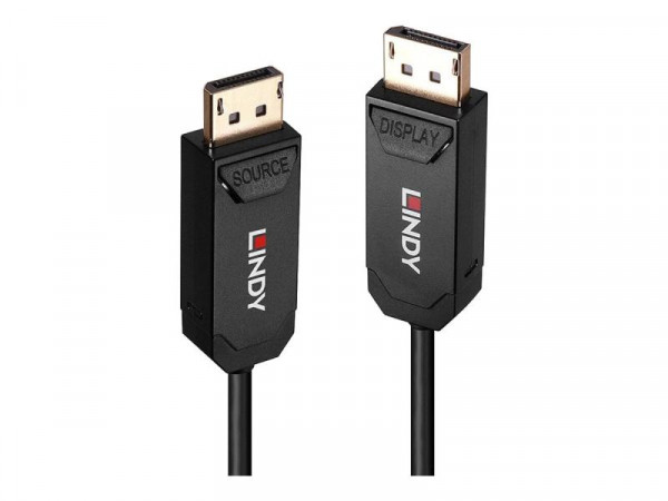 LINDY 15m Fibre Optic Hybrid DisplayPort 2.0 UHBR10 Kabel