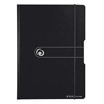 Herlitz Klemmbrettmappe A4 PF grau/schwarz m.Stifthalter