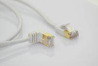 Wantec Patchkabel SSTP CAT7 Ste.CAT6a d=4mm up 90+180° 3m gr