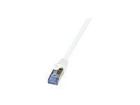 LogiLink CAT6A S/FTP Patchkabel AWG26 PIMF weiß 10m
