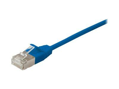 Equip Patchkabel Cat6A F/FTP 2xRJ45 20.00m blau Slim LSZH