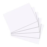 Herlitz Karteikarte A5 blanko weiß hf 100er Packung