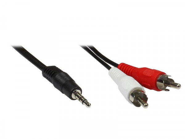 KAB Stereo Verbindung 2x Cinch an 3,5mm Klinke 10m