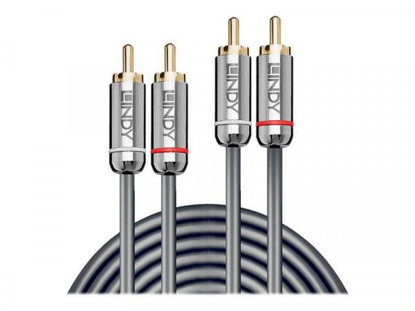 Lindy Audiokabel Dual Phono 3.5mm Cromo line 5m