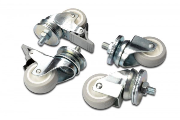DIGITUS Laufrollen 4x Rollen 2x feststellbar 250kg pro Rolle