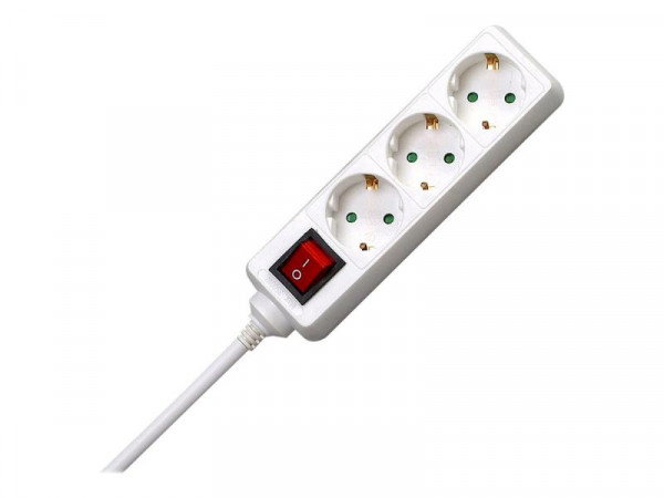 EFB Steckdosenleiste 3-fach mit Schalter 1,4m,H05VV-F 3G1,