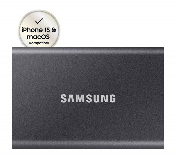 SSD 2TB Samsung Portable SSD T7 USB3.2 Gen.2 Titan Grey