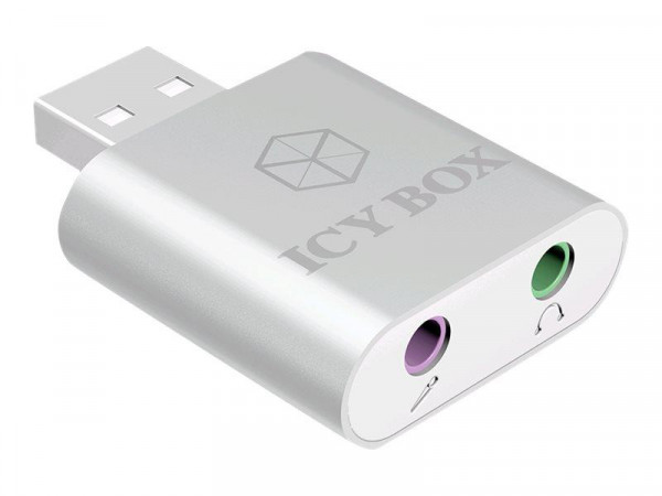 USB Adapter IcyBox USB 2.0 -> Mikrofon/Kopfhörer IB-AC527