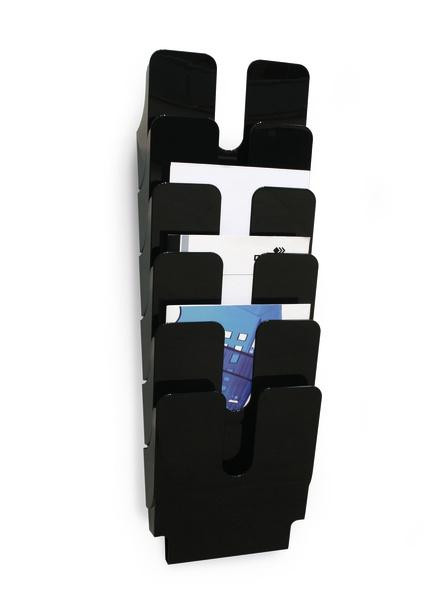DURABLE Prospektspenderset Flexiplus 6 A4 schwarz