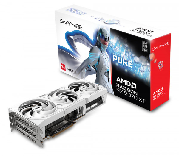 Sapphire Radeon RX9070XT Pure Gaming OC 16GB GDDR6 HDMI 2xD
