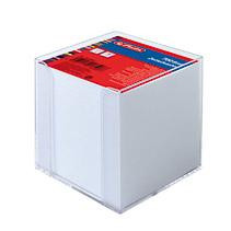 Herlitz Zettelkasten 9x9x9cm 700Bl. weiß transp.