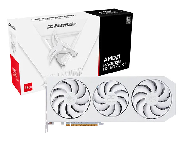 Powercolor Radeon RX9070XT Hellhound Spectral White OC 16GB