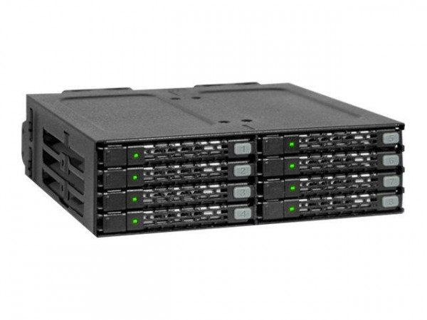 Backplane IcyDock 8x6,3cm SATAI-III in 1x5,25" SSD/HDD 7mm
