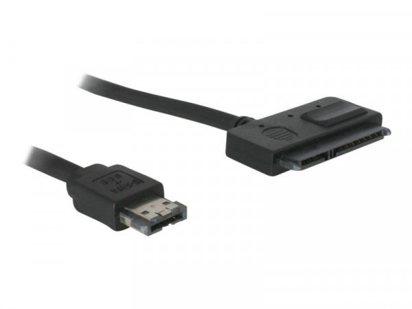 SATA-Kabel Delock SATA 22pin -> eSATAp St/St 0.50m
