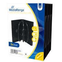 MediaRange DVD-Leerhülle für 8 Dics 27mm schwarz 3pcs
