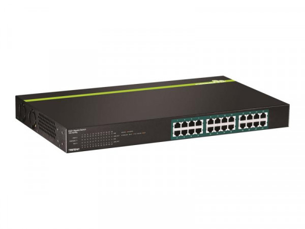 TRENDnet Switch 24-port Gbit PoE+ 370W 19" Metall 