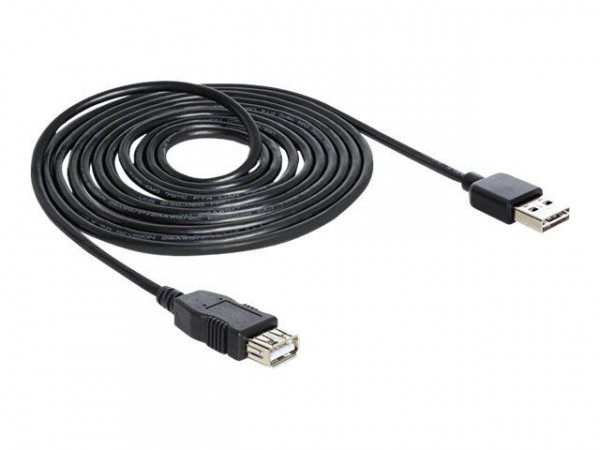 USB Verl. Delock A -> A St/Bu 5.00m sw Easy USB