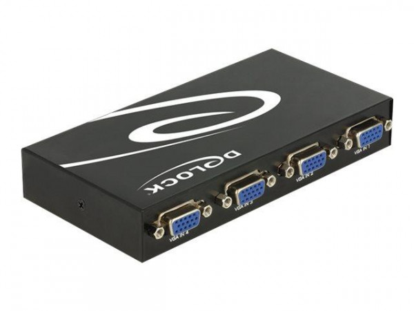 VGA Switch Delock 4 Eingänge -> 1 Ausgang manuell