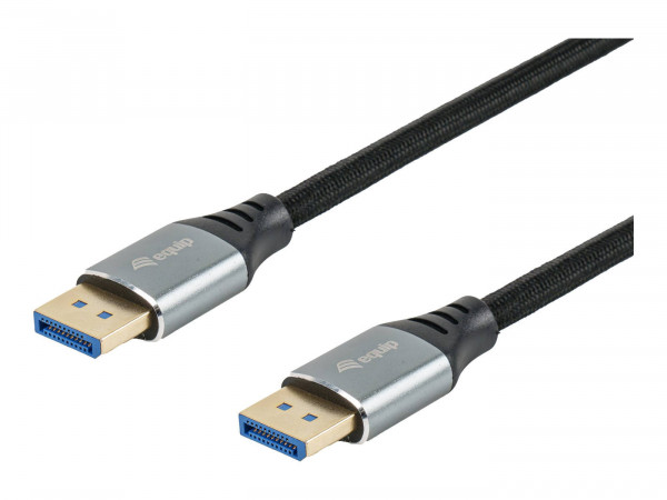 Equip DisplayPort 2.1 St/St 1m 16K/60Hz komp.HDCP Alum. gr