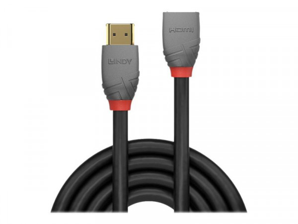 Lindy HDMI 2.0 Verlängerungskabel 0.5m, Anthra Line