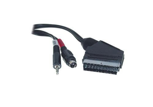 KAB 5m DVD an PC Scart an S-VHS und Klinke
