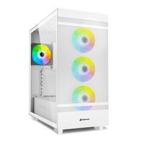Sharkoon Gehäuse Rebel C50 RGB ATX 1xGlas weiß