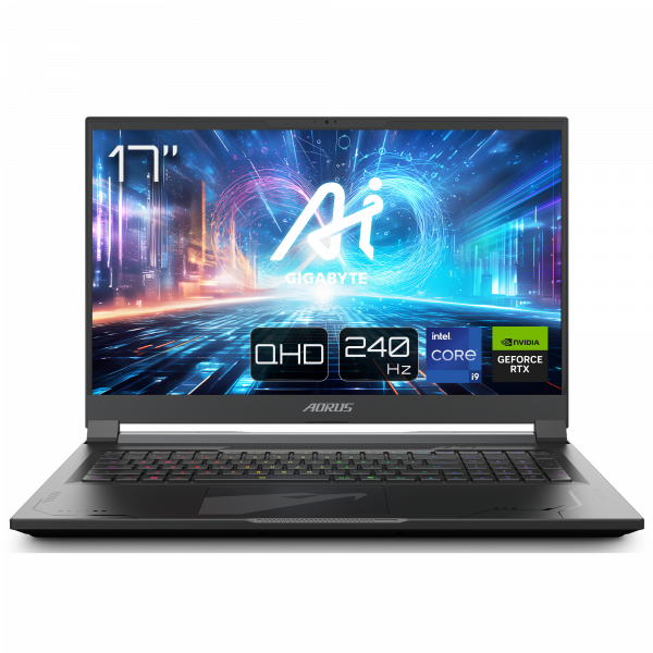 Notebook GBT AORUS 17X Core i9-14900HX 43.18cm/17"QHD 16GB 2TB