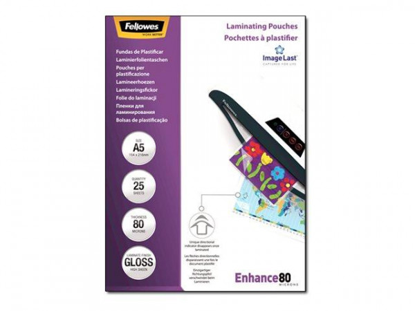 Fellowes Laminierfolie ImageLast A5 80 Mikron 25er Pack