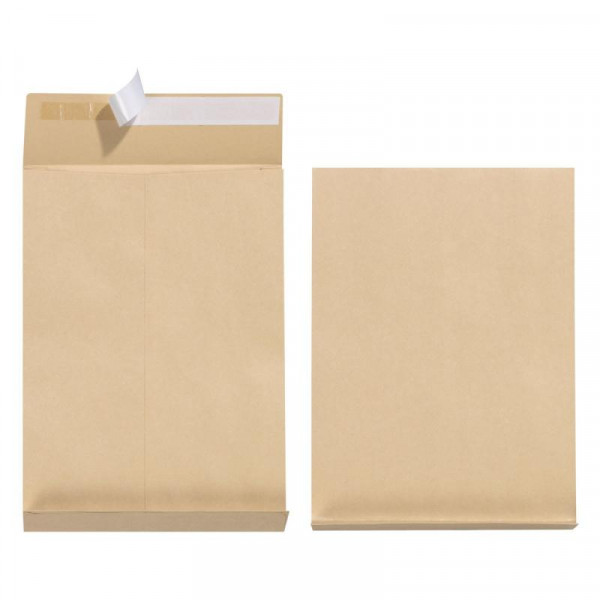 Herlitz Faltentasche B4 haftklebend o.Fenster 25er Pack