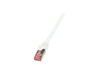 LogiLink CAT6 S/FTP Patchkabel AWG27 PIMF weiß 3,00m